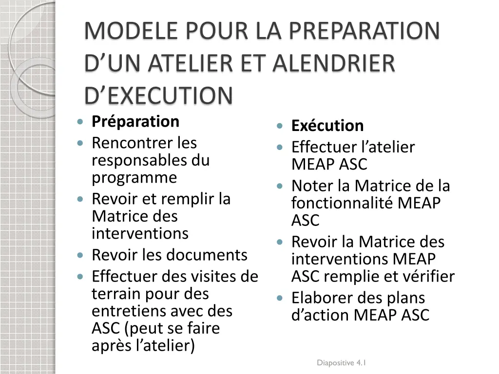 modele pour la preparation d un atelier