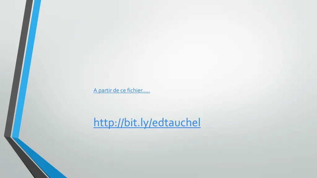 a partir de ce fichier
