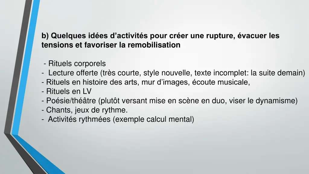 b quelques id es d activit s pour