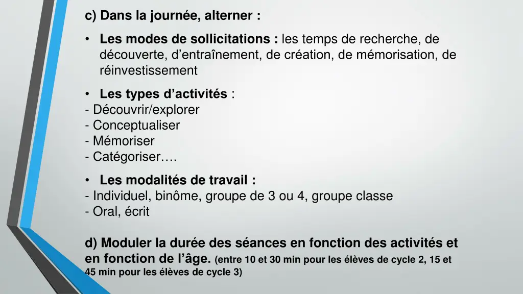 c dans la journ e alterner