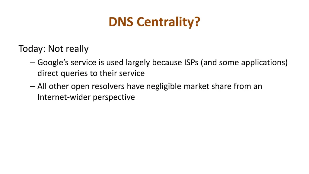 dns centrality 1
