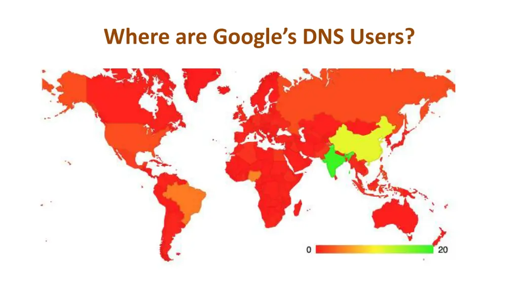 where are google s dns users