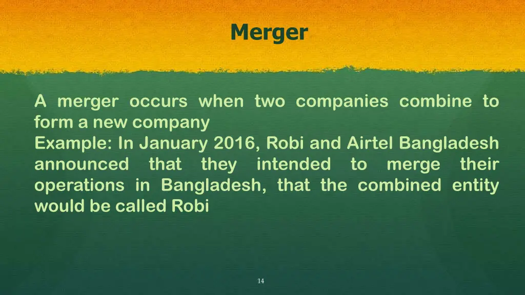 merger