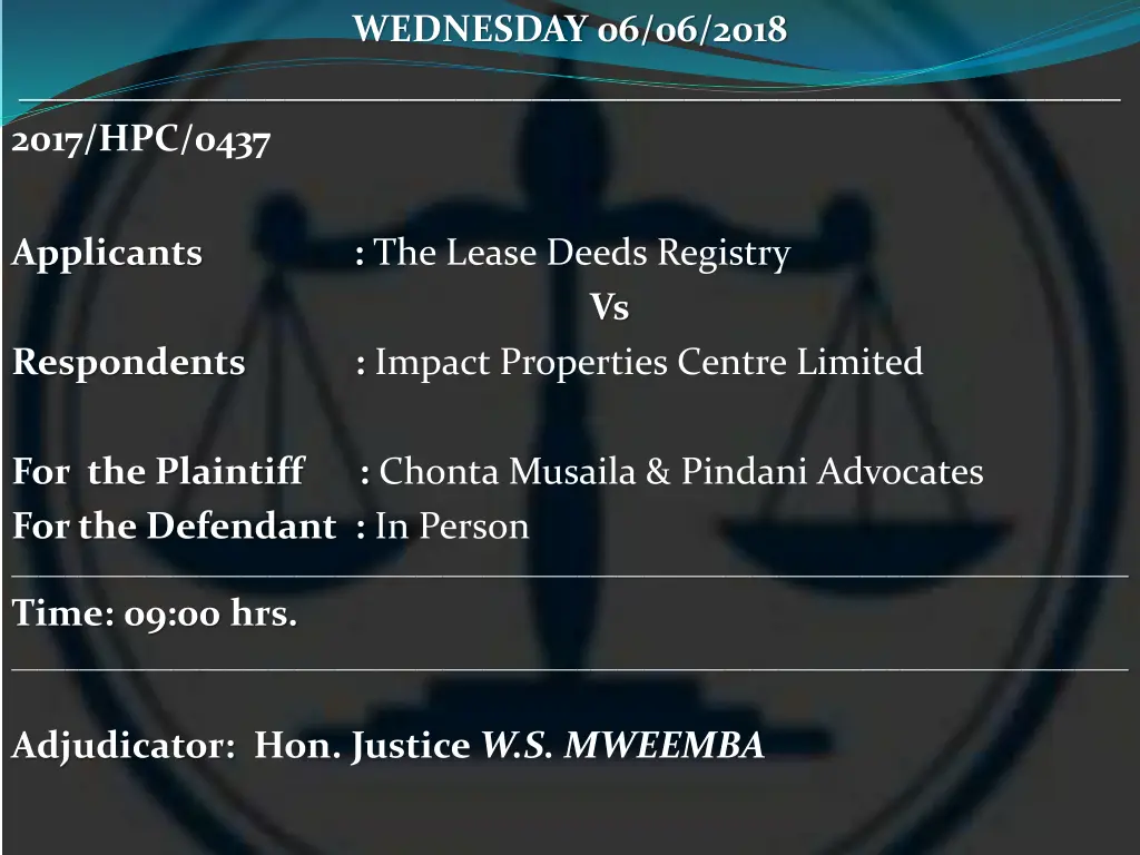 wednesday 06 06 2018 22