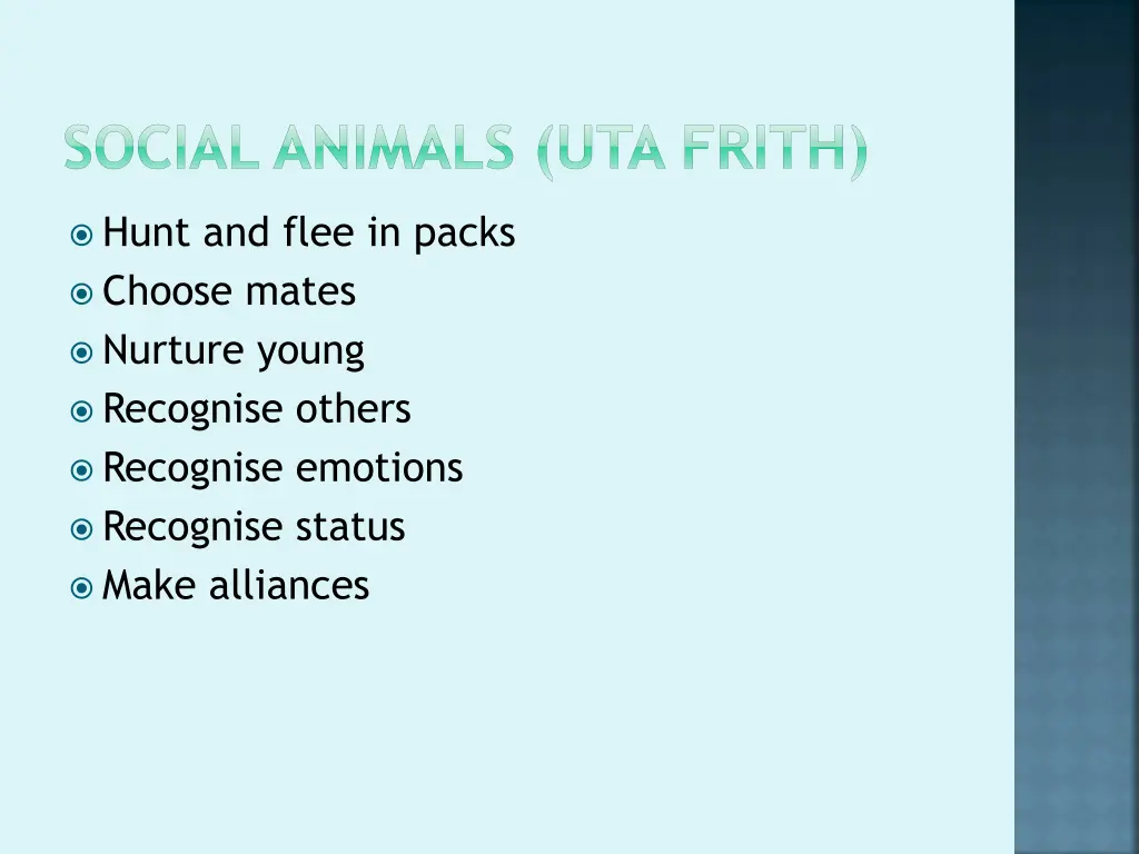 social animals uta frith