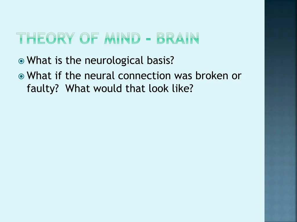 theory of mind brain