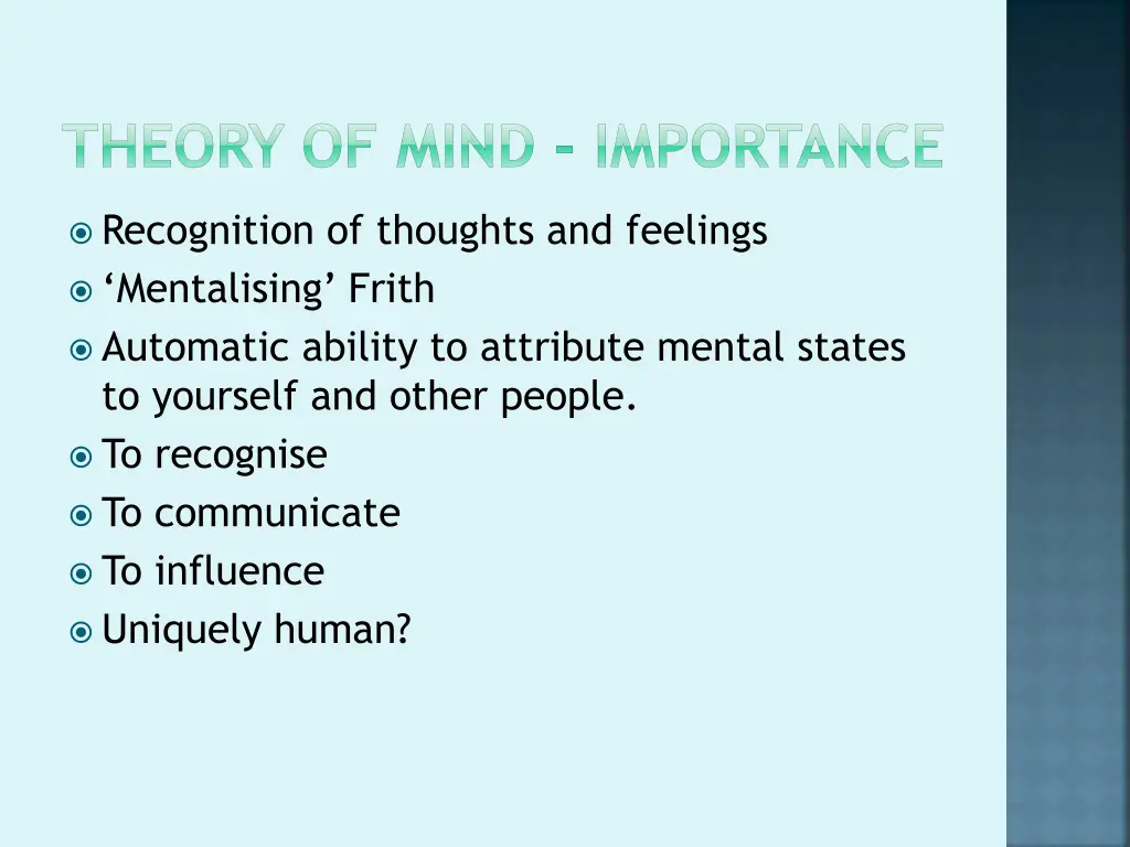 theory of mind importance