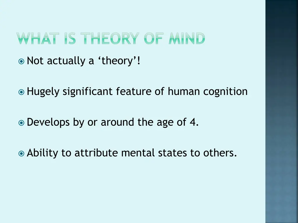 what is theory of mind