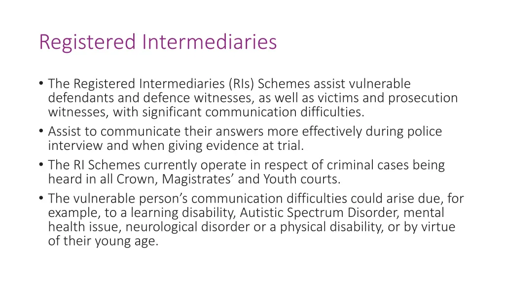 registered intermediaries