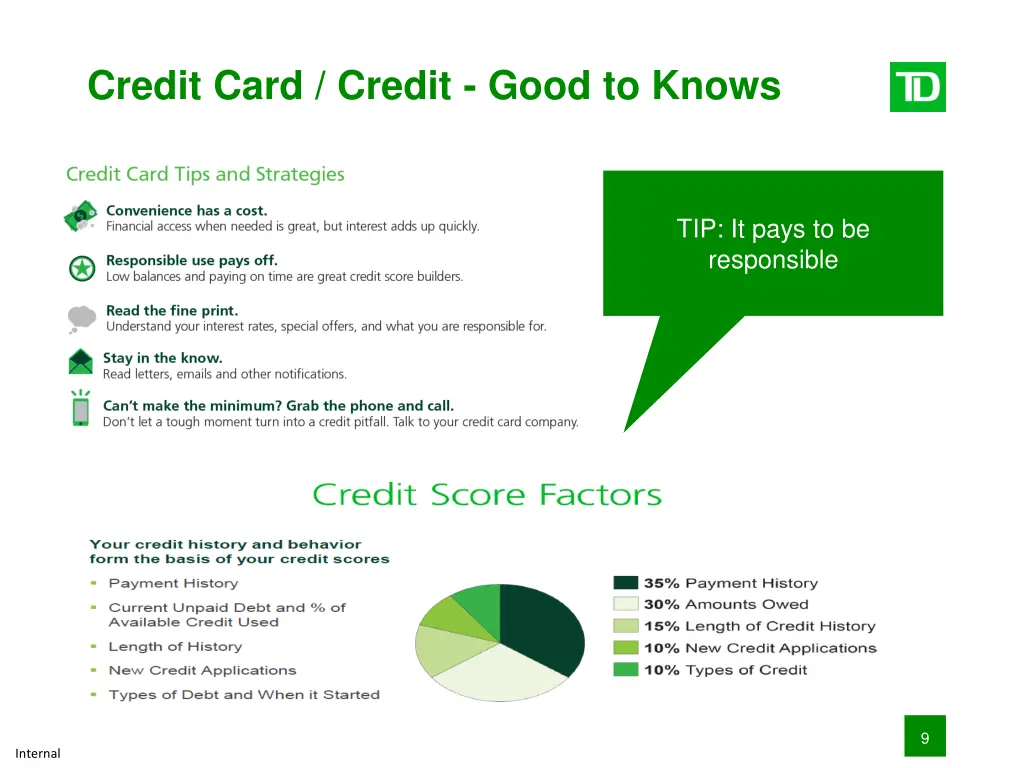 credit card credit good to knows