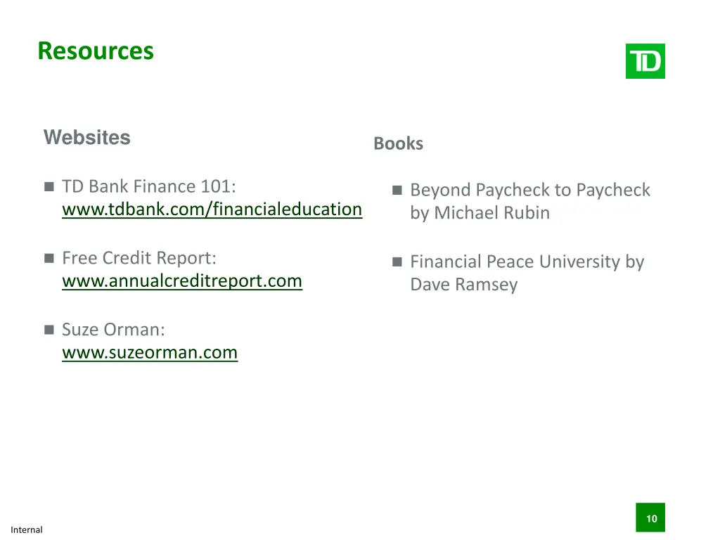 resources