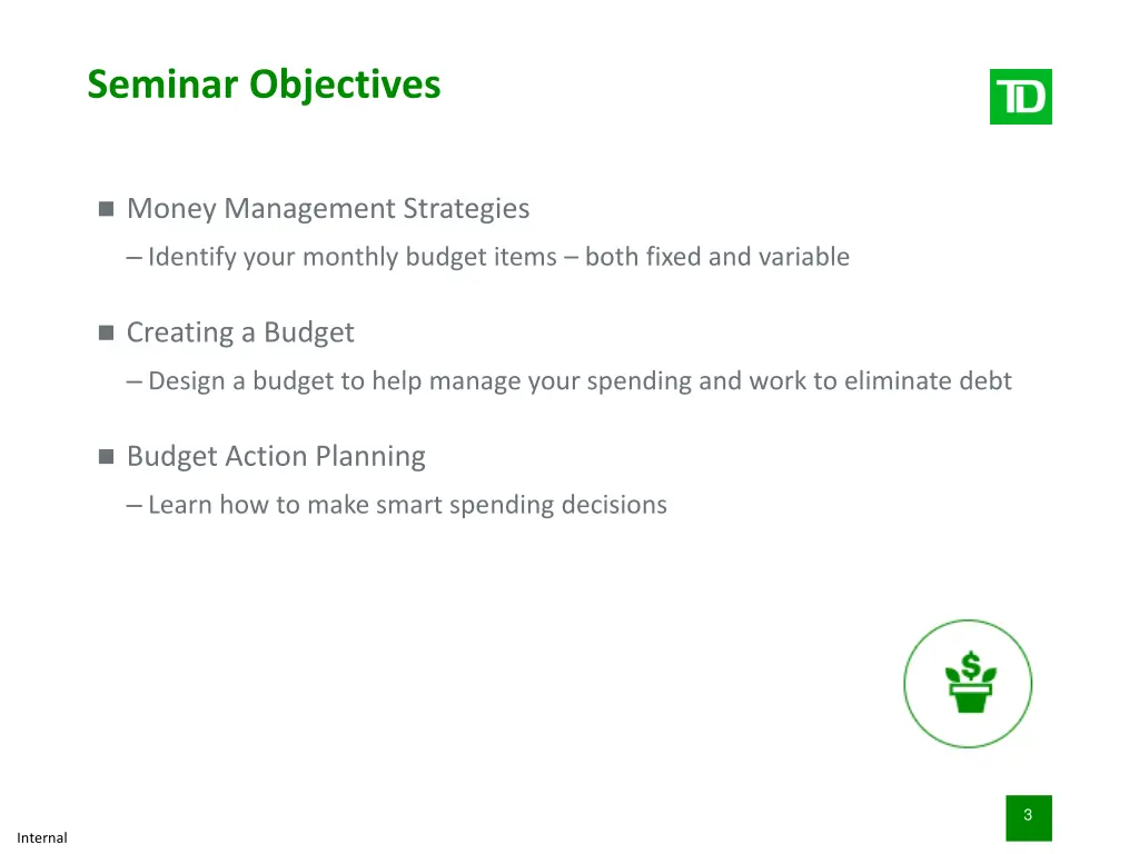 seminar objectives