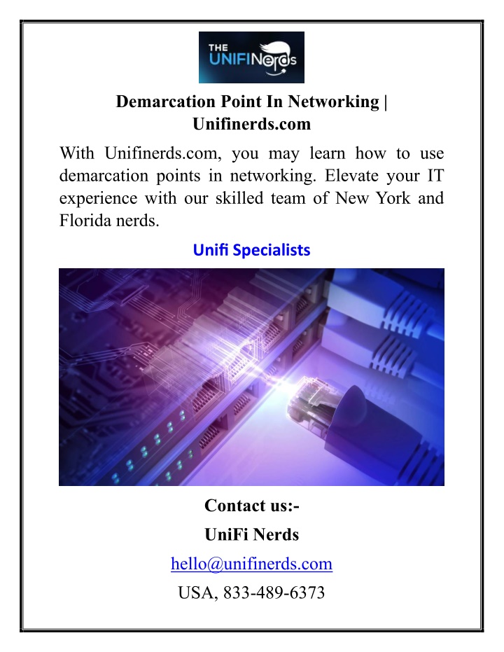 demarcation point in networking unifinerds com