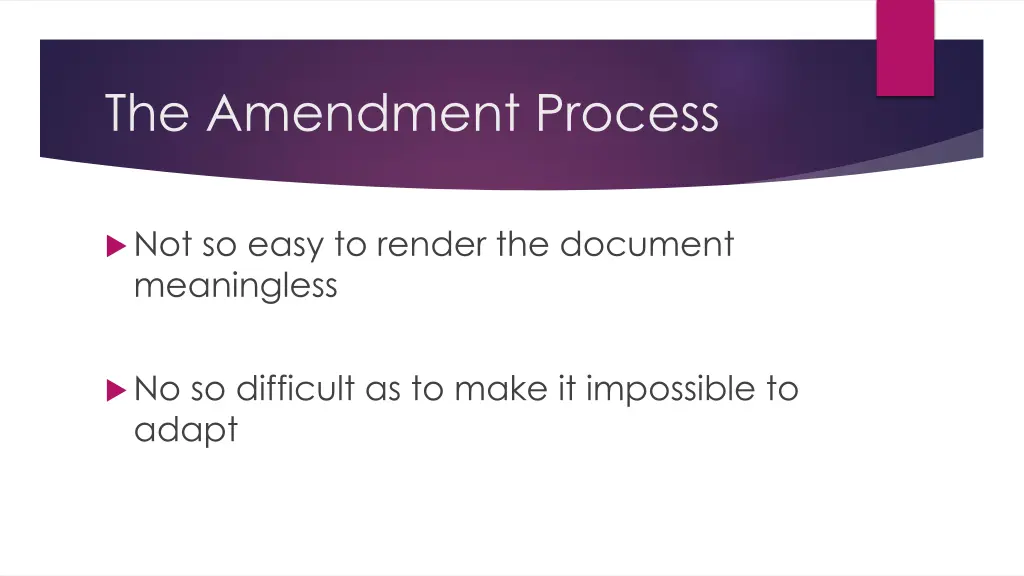 the amendment process 2