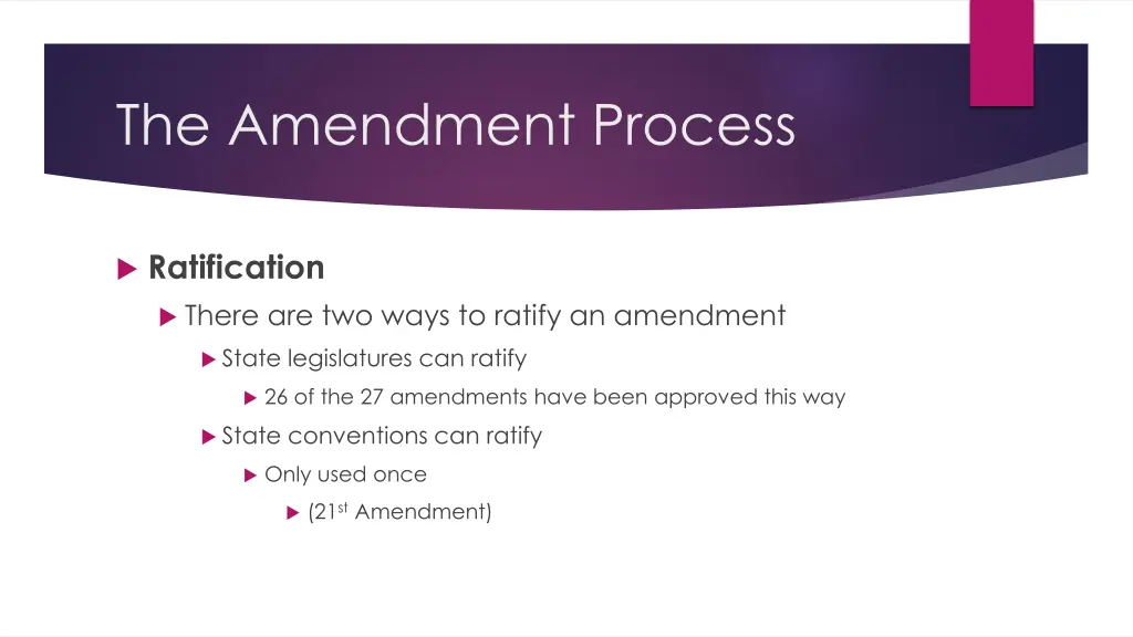 the amendment process 5
