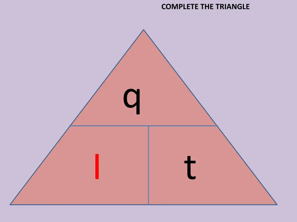 complete the triangle
