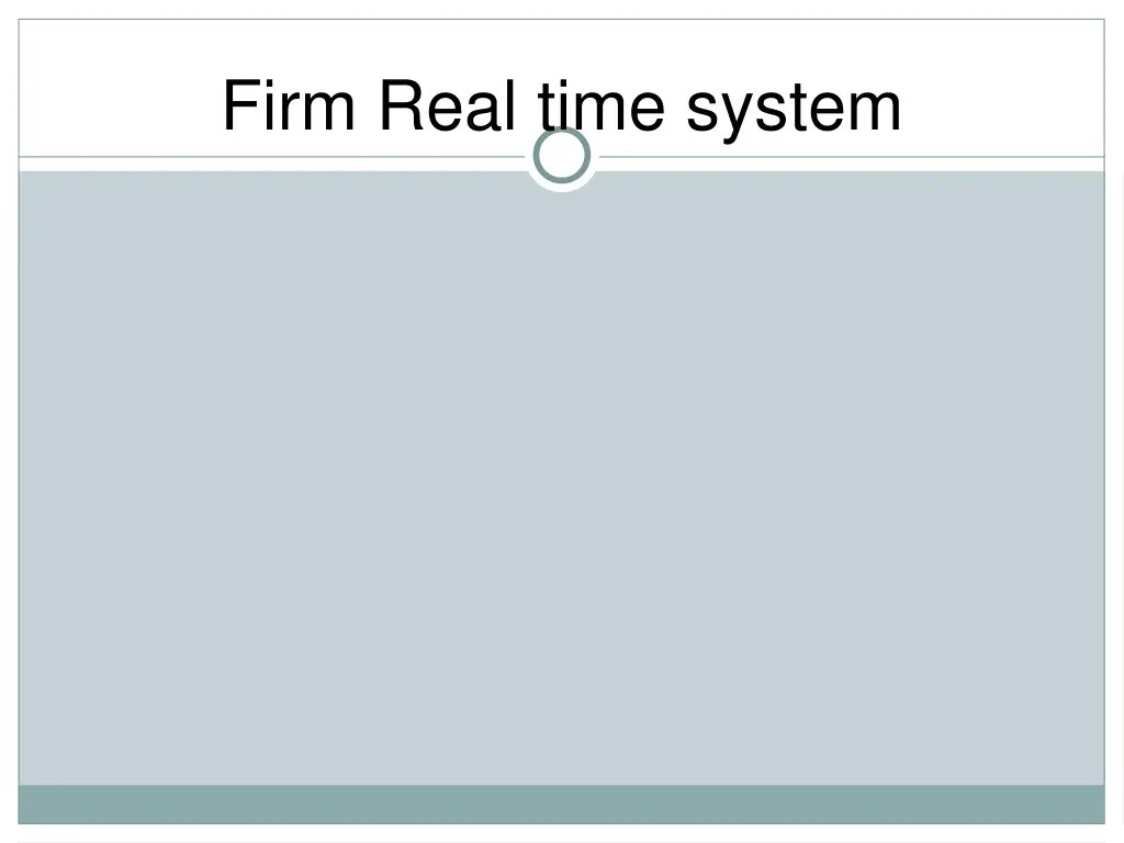 firm real time system 1