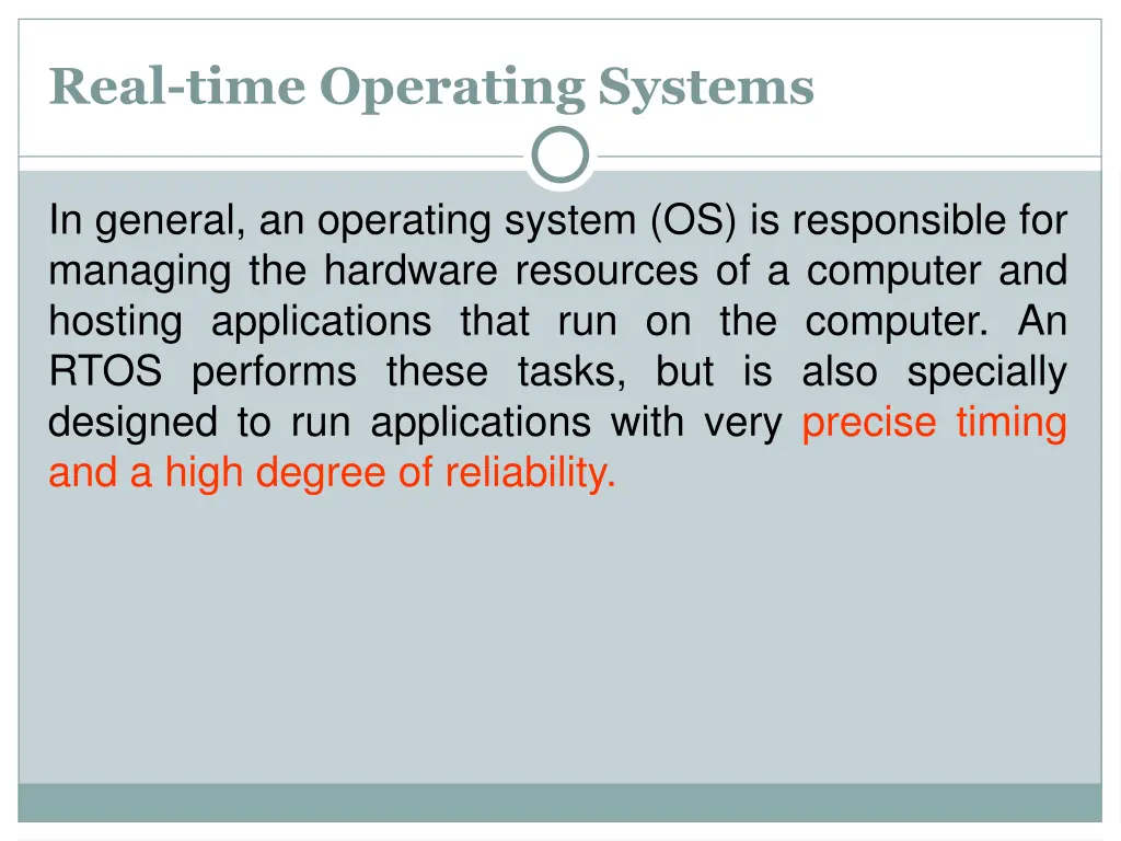 real time operating systems 1