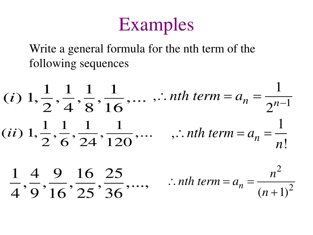 examples