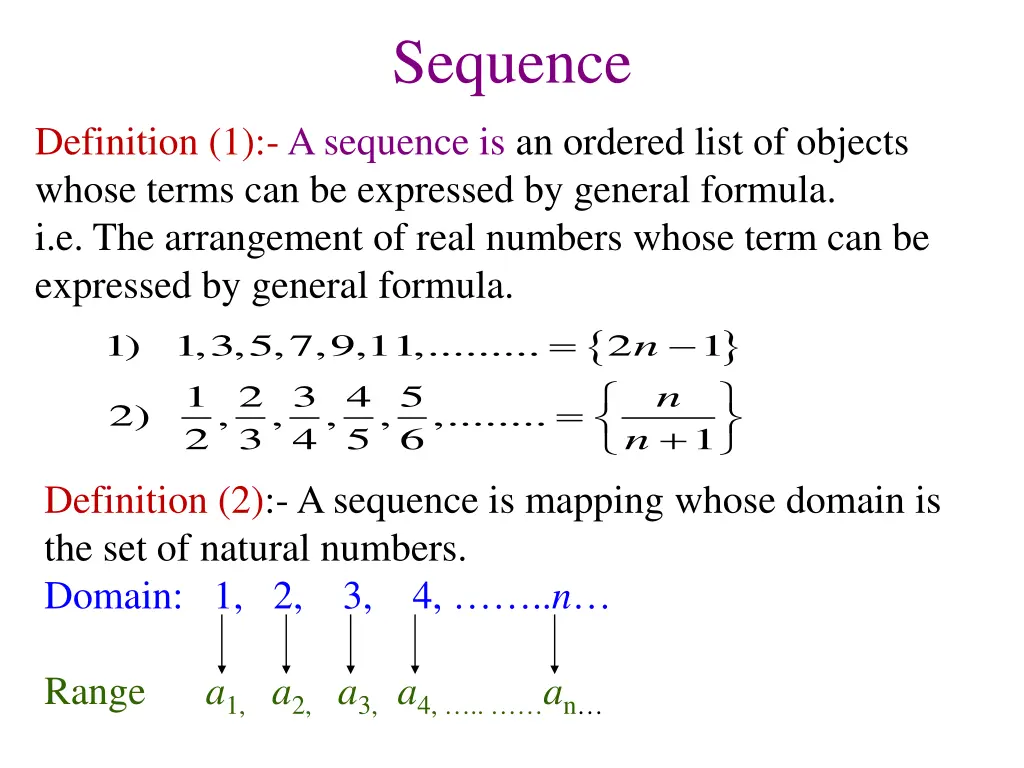 sequence