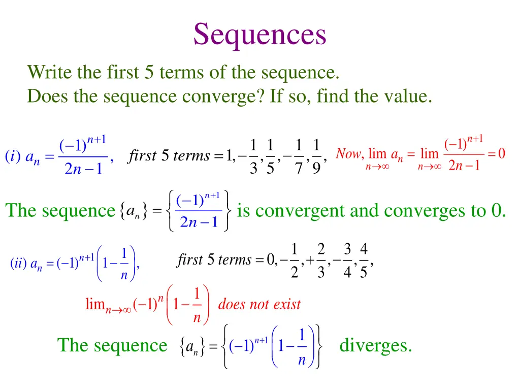 sequences