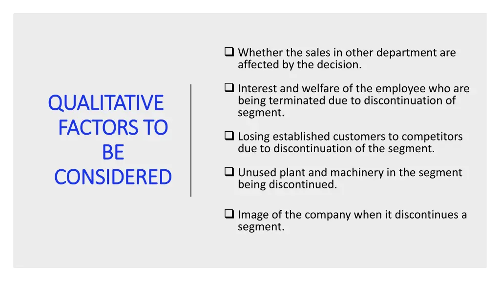 whether the sales in other department