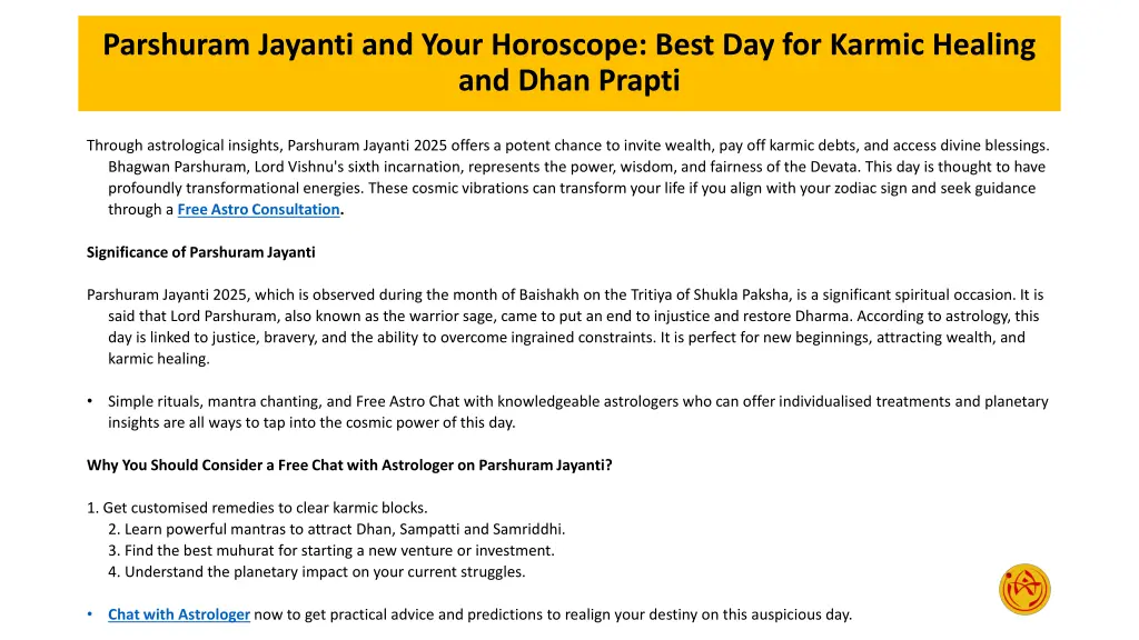 parshuram jayanti and your horoscope best 1