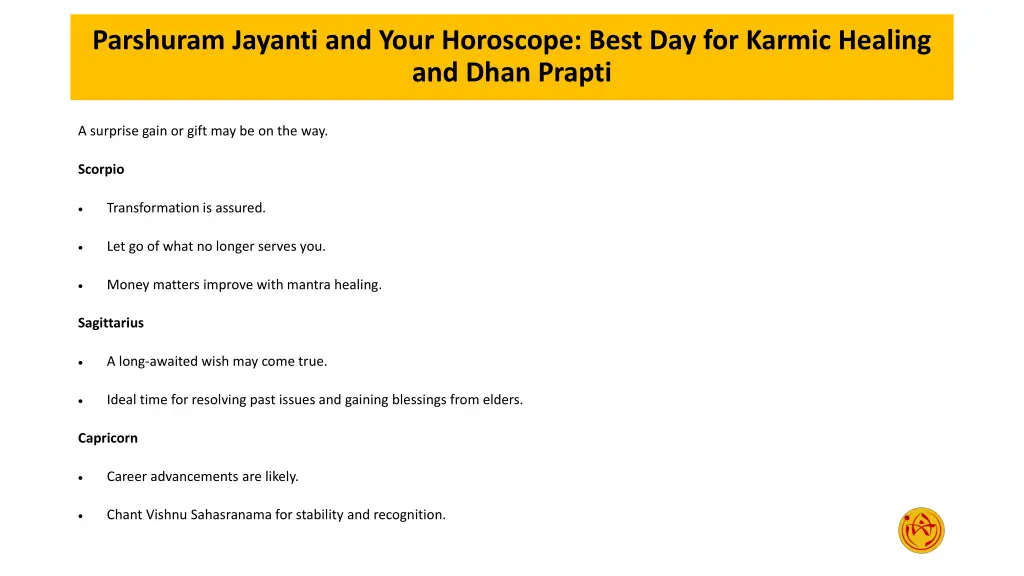 parshuram jayanti and your horoscope best 4