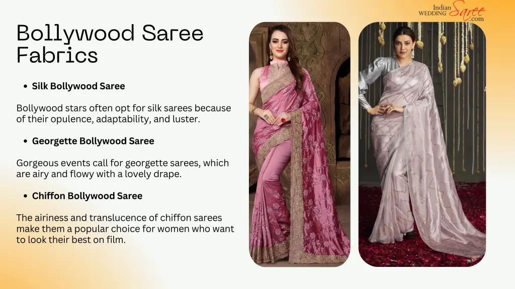bollywood saree fabrics