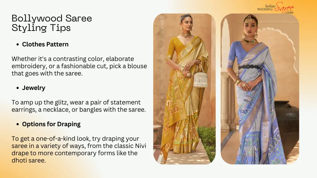 bollywood saree styling tips