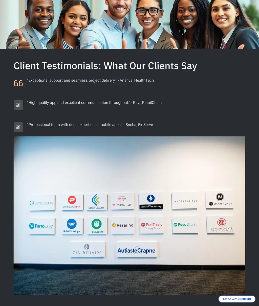 client testimonials what our clients say