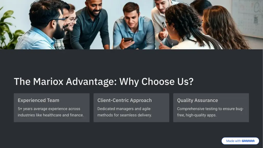 the mariox advantage why choose us