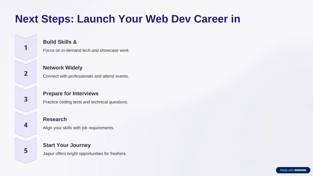 next steps launch your web dev career in