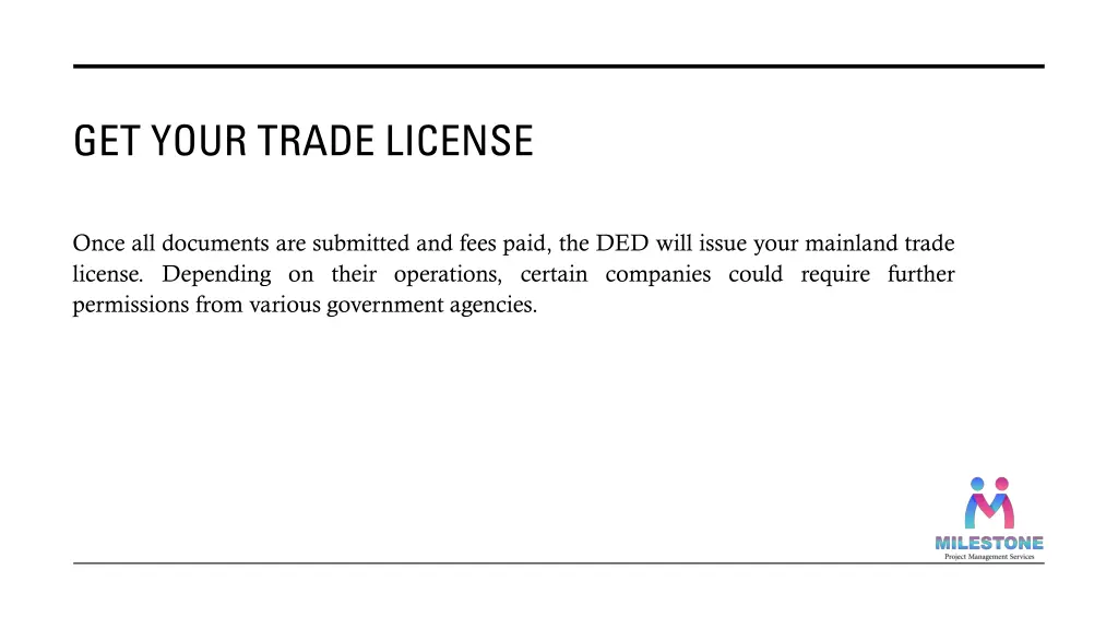 get your trade license