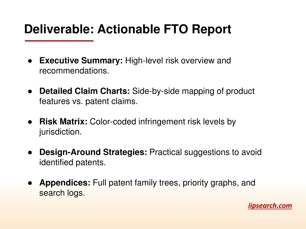 deliverable actionable fto report