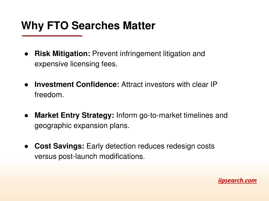 why fto searches matter