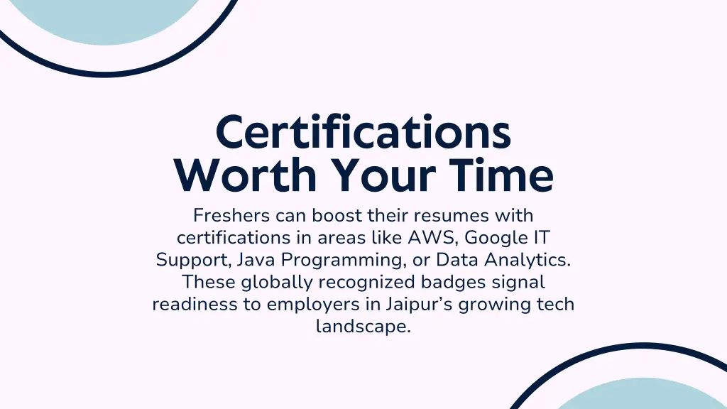 certifications worth your time freshers can boost