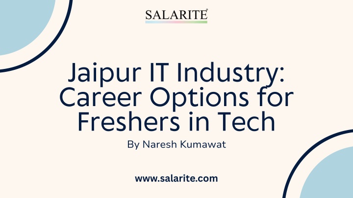 jaipur it industry career options for freshers