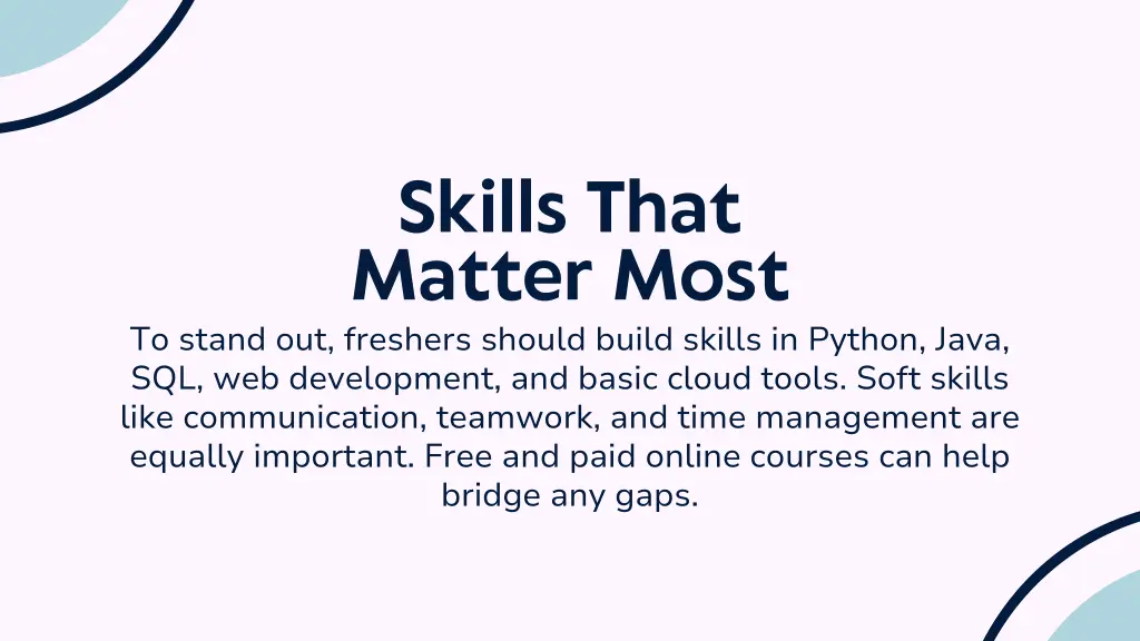 skills that matter most