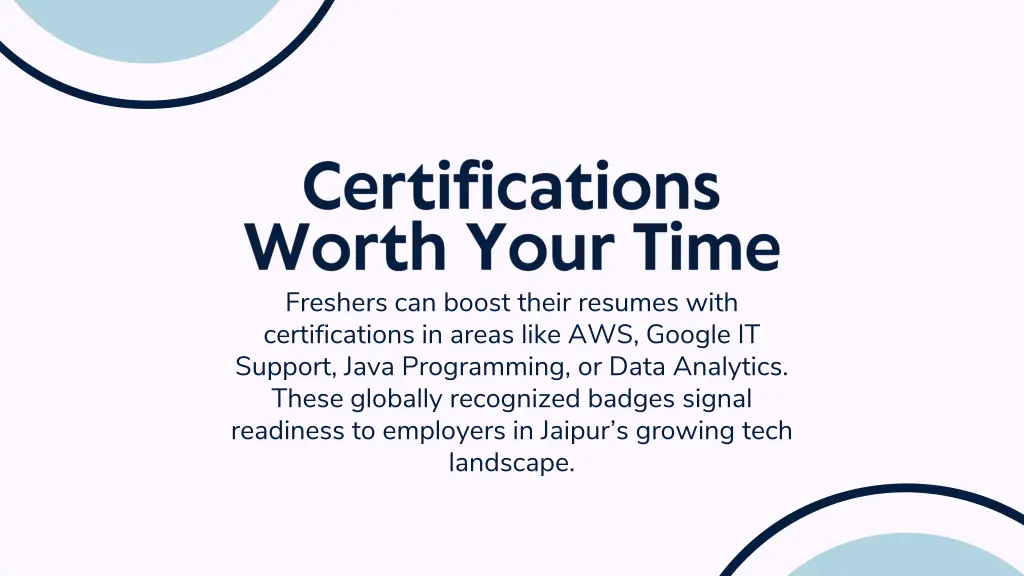 freshers can boost their resumes with