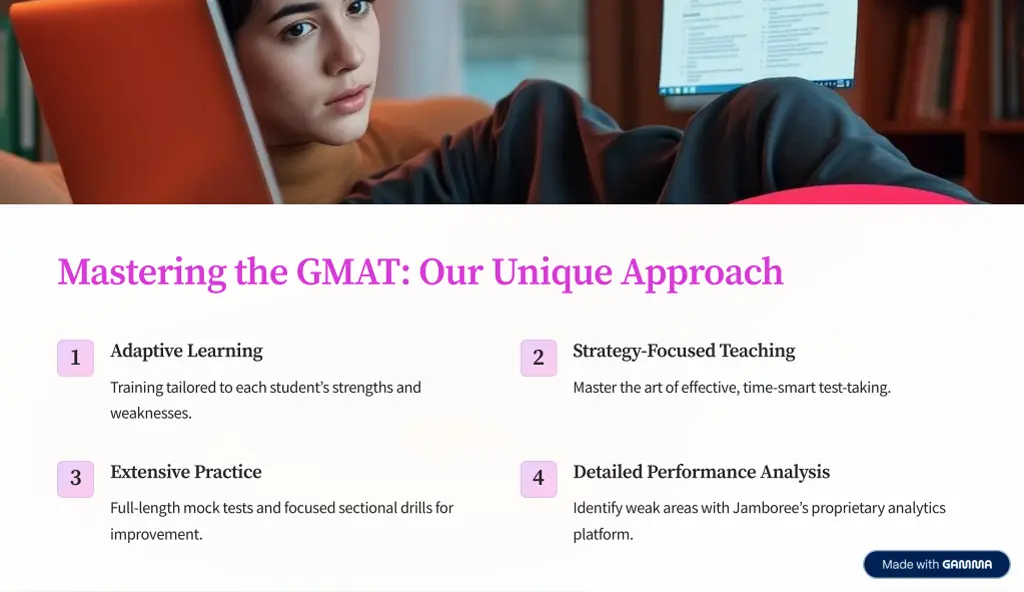 mastering the gmat our unique approach