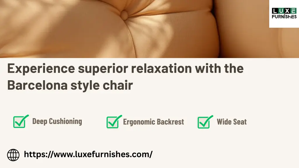 experience superior relaxation with the barcelona