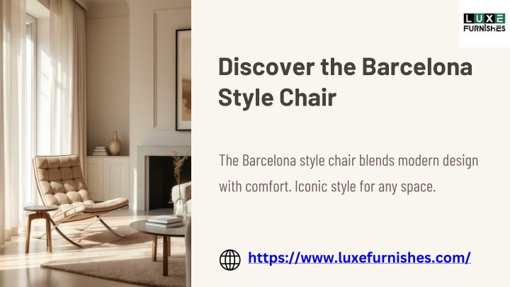 discover the barcelona style chair