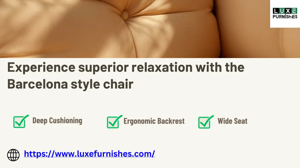 experience superior relaxation with the barcelona