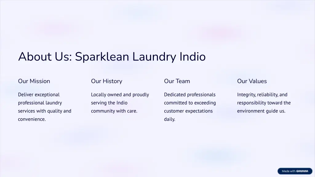 about us sparklean laundry indio