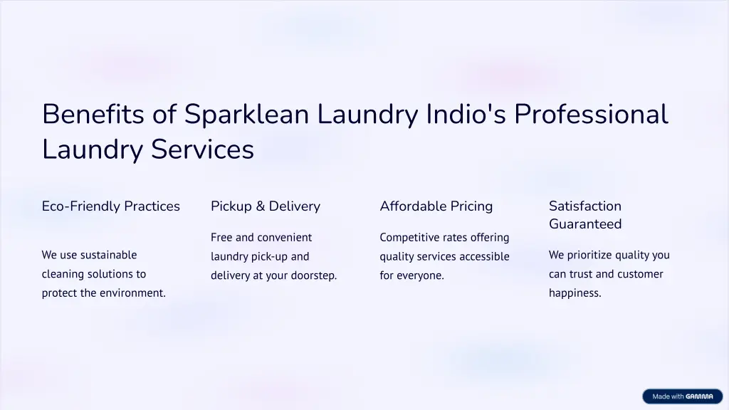 benefits of sparklean laundry indio