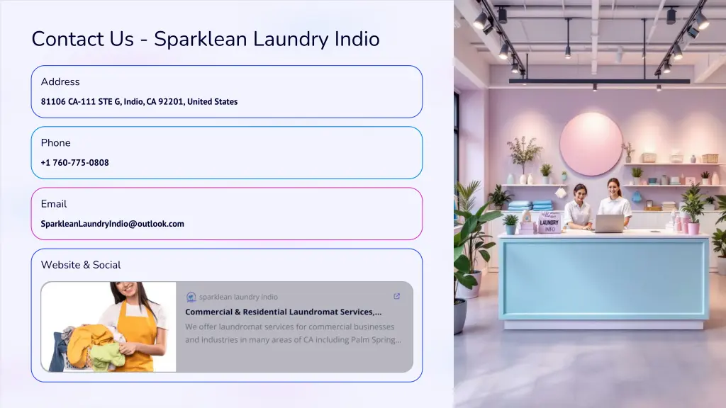 contact us sparklean laundry indio