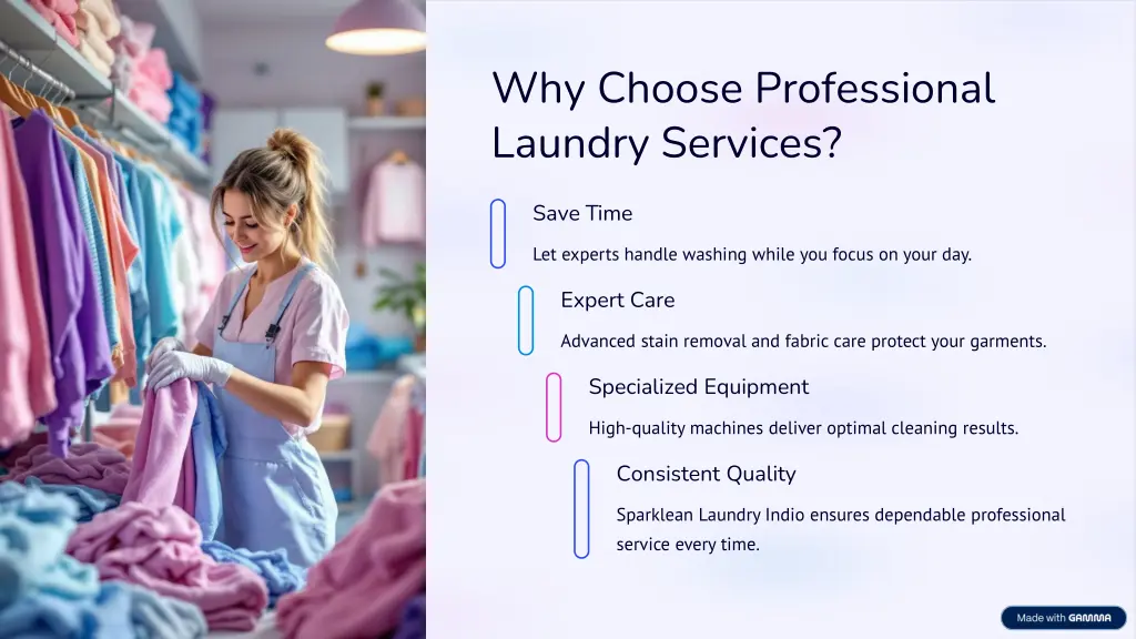 why choose professional laundry services
