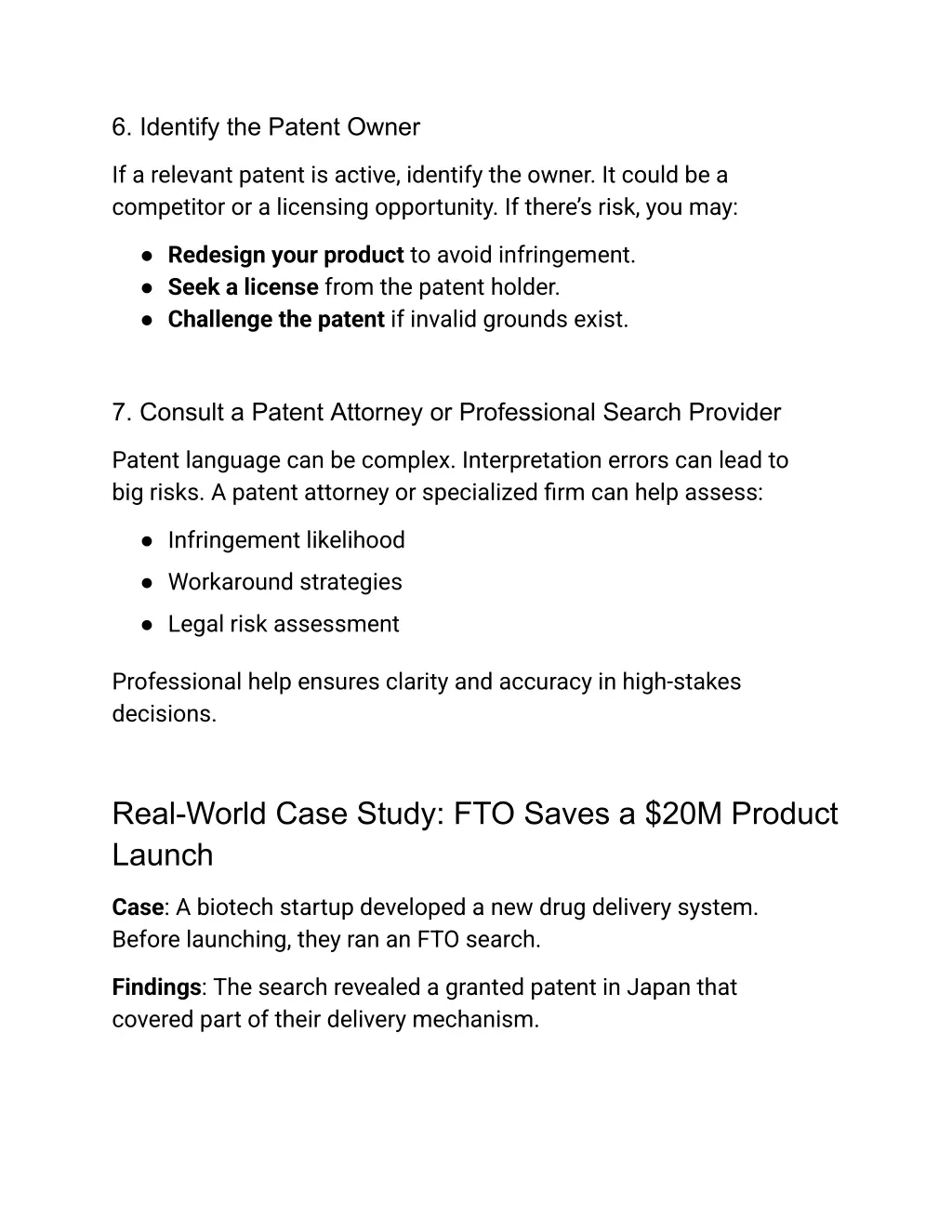 6 identify the patent owner