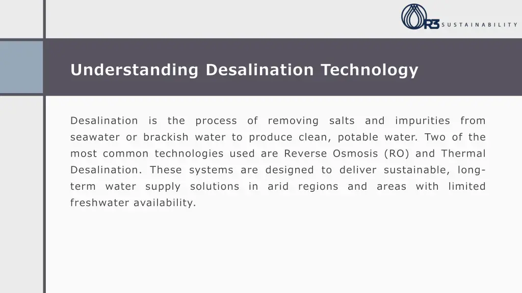 understanding desalination technology